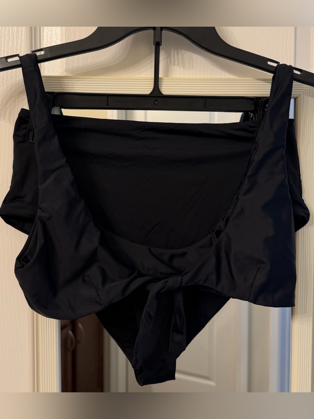 Dippin' Daisy's Black Tie-Front High Waisted Bikini Set